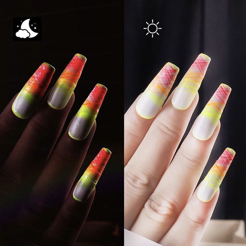 luminous spider nail gel