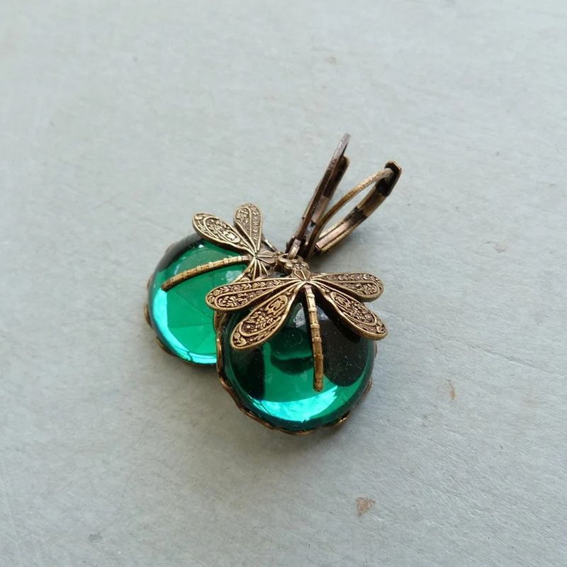 Vintage Bronze Dragonfly Earrings7.jpg